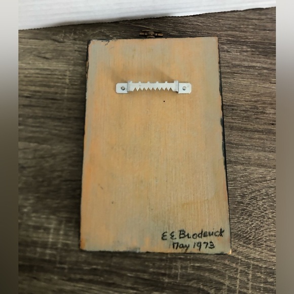 Vtg Black and Gold Decorative Plaque Wall Decor - Picture 6 of 12